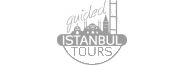 İstanbul'da web tasarım ve web yazılım hizmeti verdiğimiz Guided Istanbul Tours beyaz küçük logosu