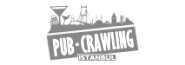 istanbul web tasarım hizmeti verdiğimiz pub crawling beyaz küçük logo
